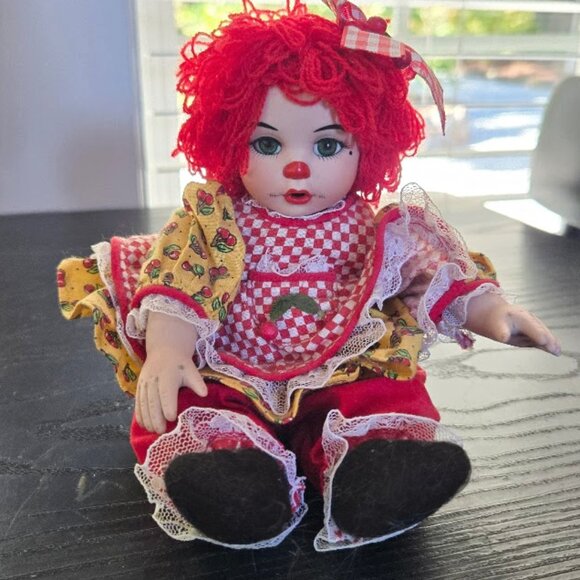 Marie Osmond Porcelain Doll Cherry Rag-a-Muffin 8 inches 2006 #1481 - Picture 3 of 5